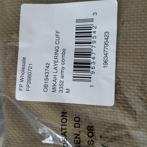 Free People Mikah Layering Cuff Army Combo - Picture 3 of 7